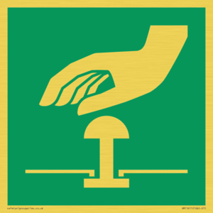 E020 safe condition emergency stop button